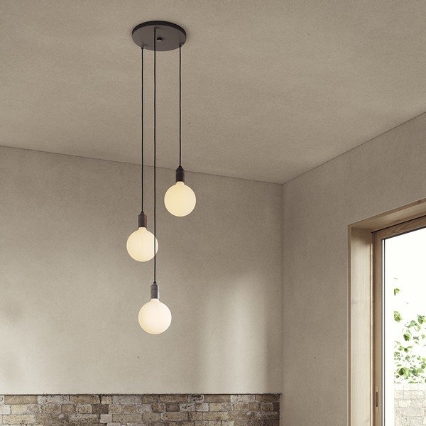 Temno siva zatemnitvena viseča svetilka ø 25 cm Triple Pendant – tala-image-1