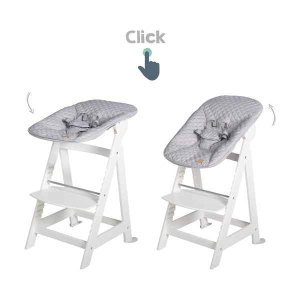 Bel otroški stol za hranjenje Grow-Along – Roba-image-4