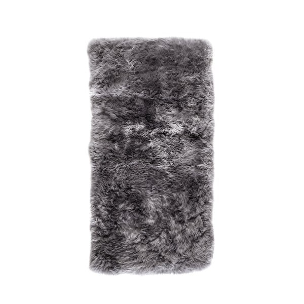 Siva preproga iz ovčje kože Royal Dream Zealand Natur, 70 x 140 cm