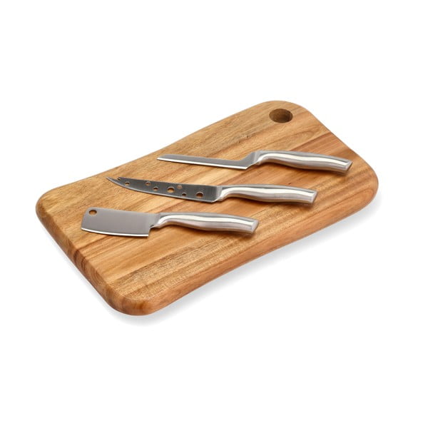 Lesena deska za rezanje z dodatki za rezanje 22x38 cm – Holm