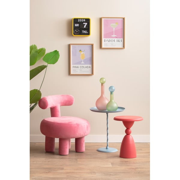 Kovinska okrogla stranska mizica ø 40 cm Zig Zag – Leitmotiv-image-3