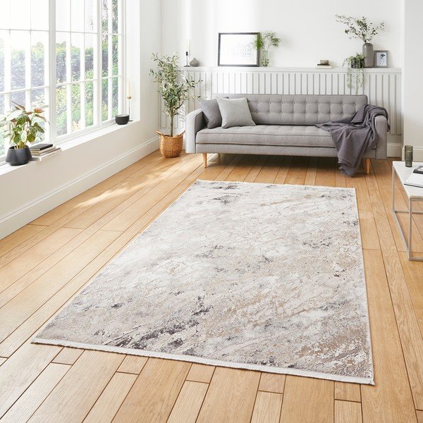 Kremno bela viskozna preproga 160x230 cm Bellagio – Think Rugs-image-1