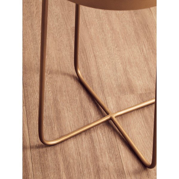 Okrogla stranska mizica z marmorno mizno ploščo ø 36 cm Shalimar – Premier Housewares-image-4