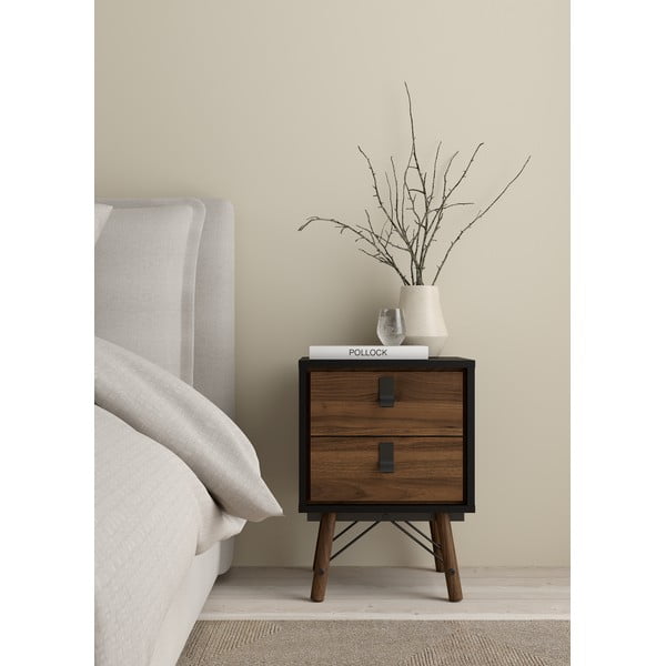 Temno rjava nočna omarica Ry – Tvilum-image-1