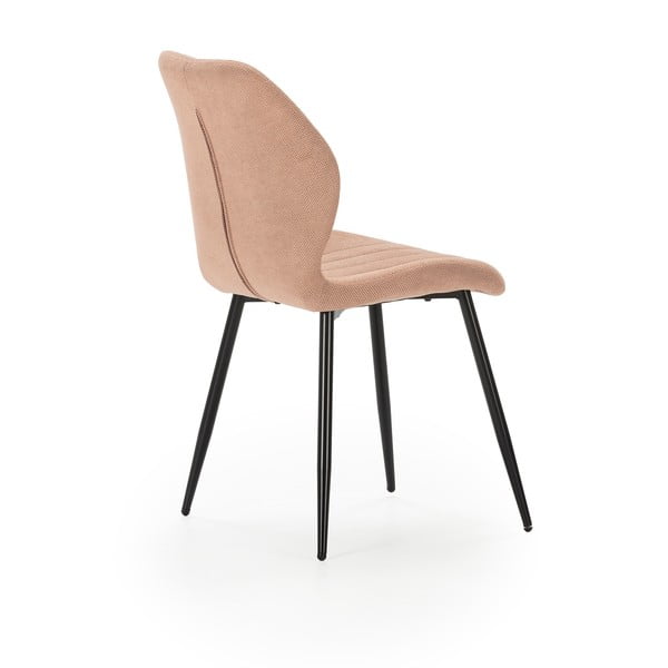 Rožnato-oranžni jedilni stoli v kompletu 4 ks Milu – Marckeric-image-4