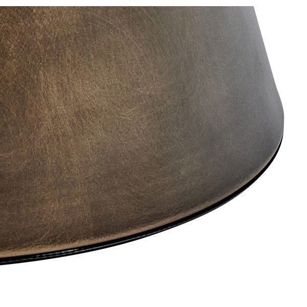 Rjava jeklena okrogla klubska mizica ø 70 cm Dunsley – Actona-image-2