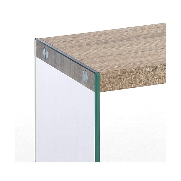 Steklena TV omarica v naravni barvi 120x45x29,5 cm Nancy – Tomasucci-image-3