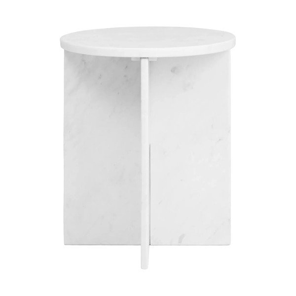 Marmorna okrogla stranska mizica ø 40 cm Savio – Premier Housewares-image-2