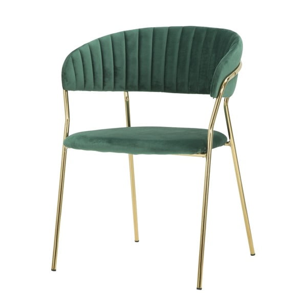 Mauro Ferretti Poltrona smaragdno zelen stol z zlato strukturo