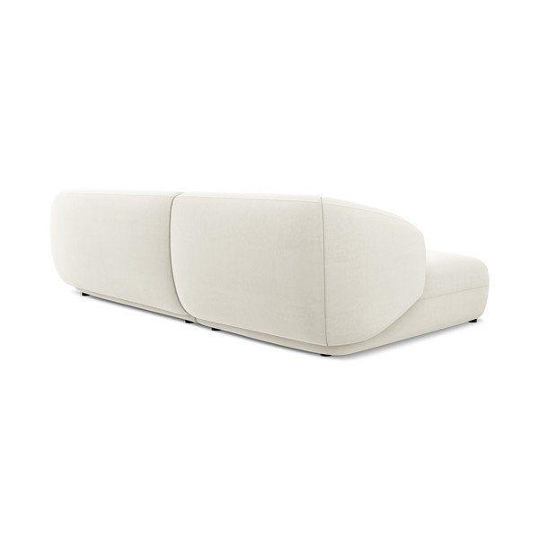 Bela žametna kotna sedežna garnitura (levi kot) Moana – Makamii-image-3