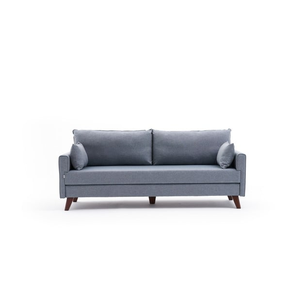 Svetlo modra raztegljiva sedežna garnitura 208 cm Bella – Balcab Home