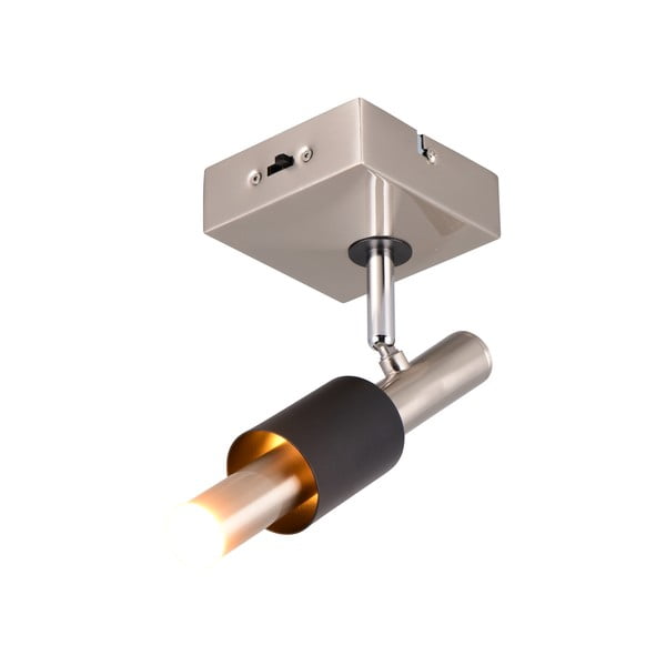 Črno-srebrno LED točkovno svetilo 20,5x10 cm Ikaris – Trio Select-image-3