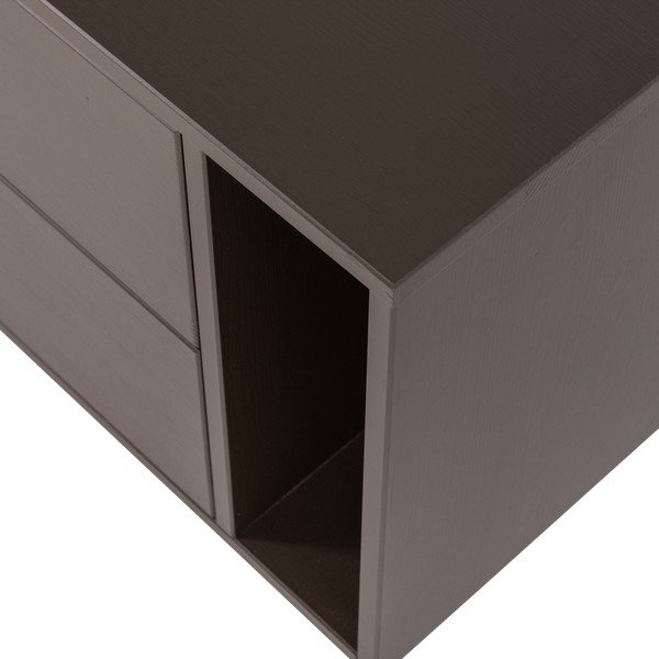 Temno rjava TV omarica iz masivnega bora 200x45x44 cm Settle Down – vtwonen-image-3