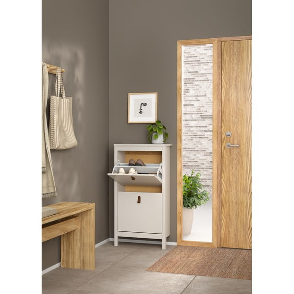 Sivo-bež preklopna omarica za čevlje Madrid – Tvilum-image-4