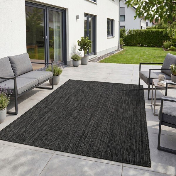 Črna notranja in zunanja preproga 240x340 cm Mira 1450 – Ayyildiz Carpets-image-1