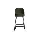 Temno zelen žameten barski stol (višina sedeža 64 cm) Vogue – WOOOD