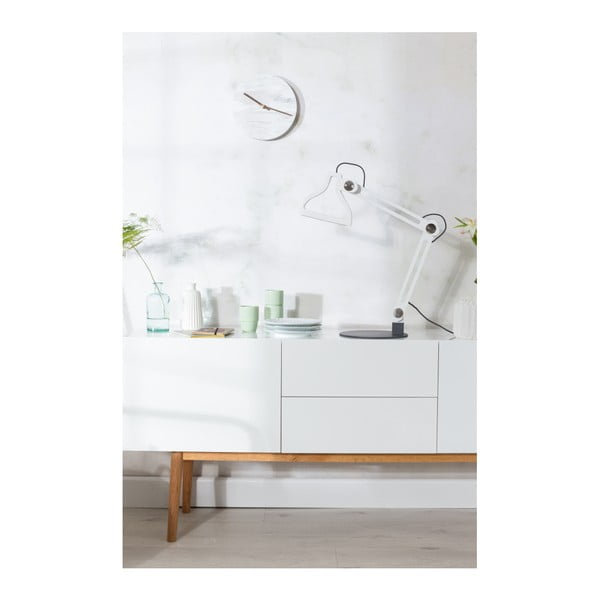 Bela stenska marmorna ura Zuiver Marble Time-image-3