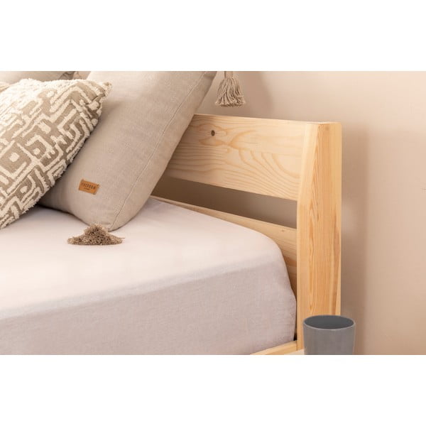 Zakonska postelja iz masivne smreke z letvenim dnom 180x200 cm v naravni barvi Venus – Kalune Design-image-3