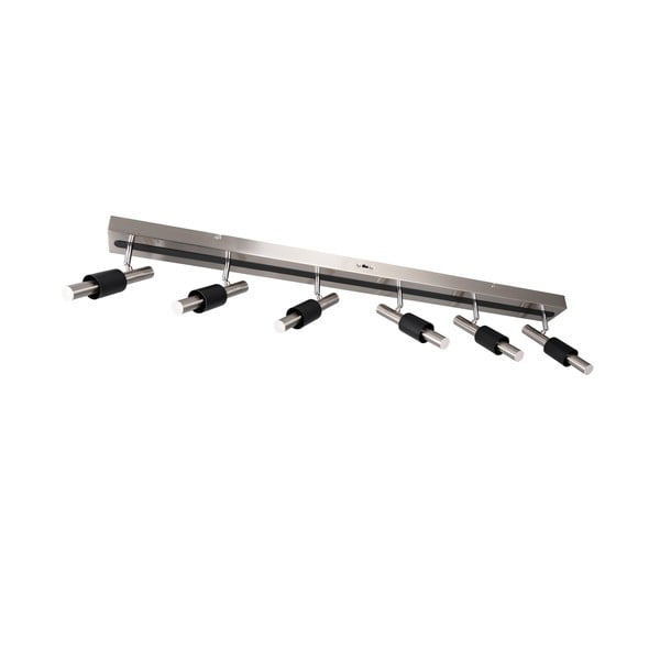 Črno-srebrno LED točkovno svetilo 20,5x120 cm Ikaris – Trio Select