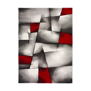 Rdeče-siva preproga Universal Malmo, 140 x 200 cm