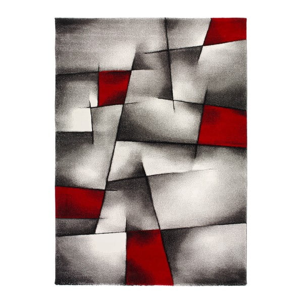 Rdeče-siva preproga Universal Malmo, 60 x 120 cm