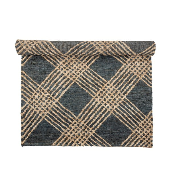 Antracitno siva preproga iz jute 150x245 cm Cat – Bloomingville-image-2