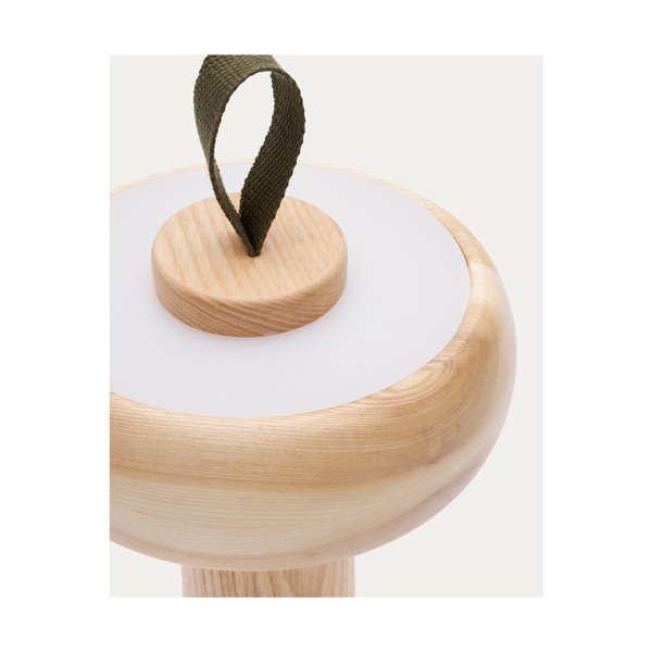 LED zatemnitvena namizna svetilka v naravni barvi (višina 30 cm) Luba – Kave Home-image-3