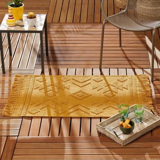 Oker rumena pralna preproga 60x90 cm Cilaos – douceur d'intérieur