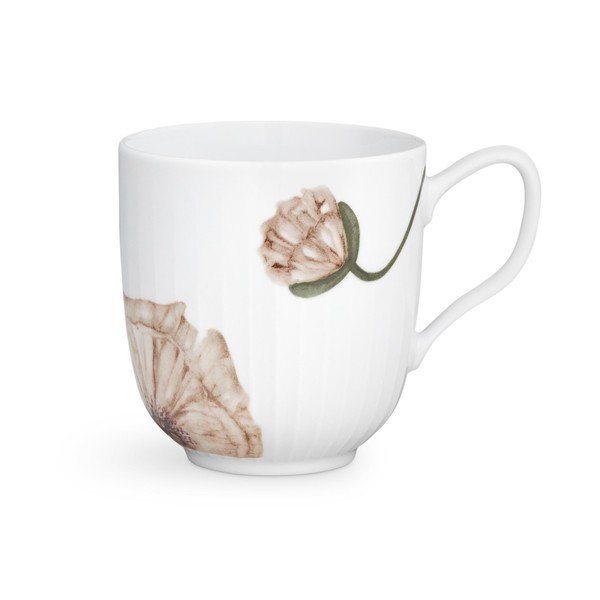 Bel porcelanasta skodelica Kähler Design Hammershøi Poppy, 330 ml