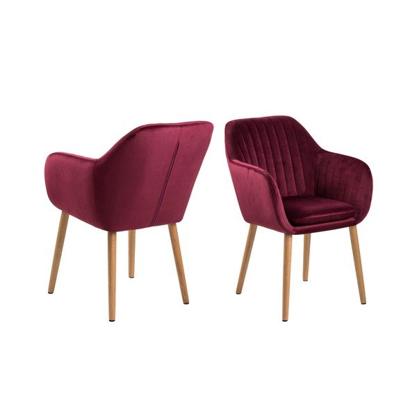 Jedilni stol Actona Emilia Vic bordo rdeče barve-image-4