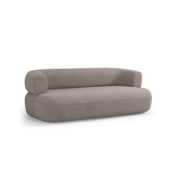 Svetlo rjava sedežna garnitura iz tkanine bouclé 178 cm Jenny – Micadoni -image-1