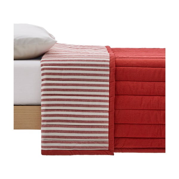 Rdeče prešito pregrinjalo iz organskega bombaža 180x240 cm Sini – Kave Home