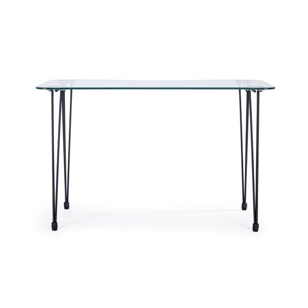 Pisalna miza s stekleno mizno ploščo 60x120 cm Rondo – Bizzotto-image-2