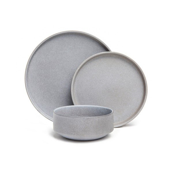 18-delni set sive lončene posode Bonami Selection Malia