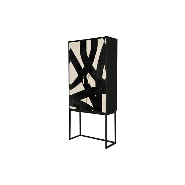 Črna/bež omarica 75x164,5 cm Alva – Really Nice Things-image-2