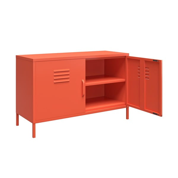 Oranžna kovinska omarica Novogratz Cache, 100 x 64 cm-image-4