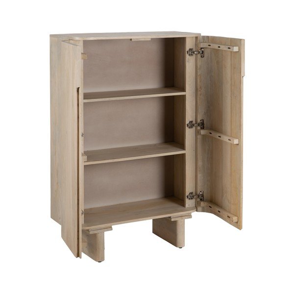 Omarica iz masivnega manga v naravni barvi 90x138 cm Batel – Ixia-image-2