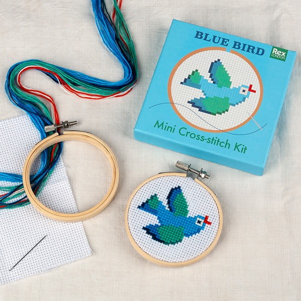 Komplet za ustvarjanje Cross-stitch Kit Blue Bird – Rex London-image-1