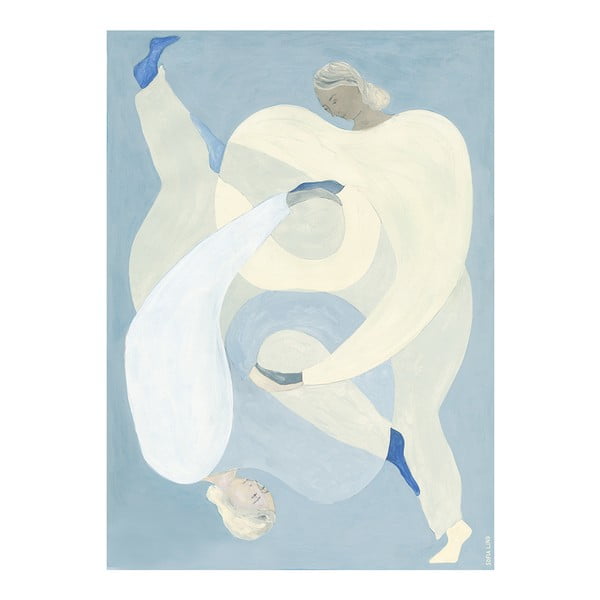 Plakat 50x70 cm Hold You - Blue – Sofia Lind – The Poster Club