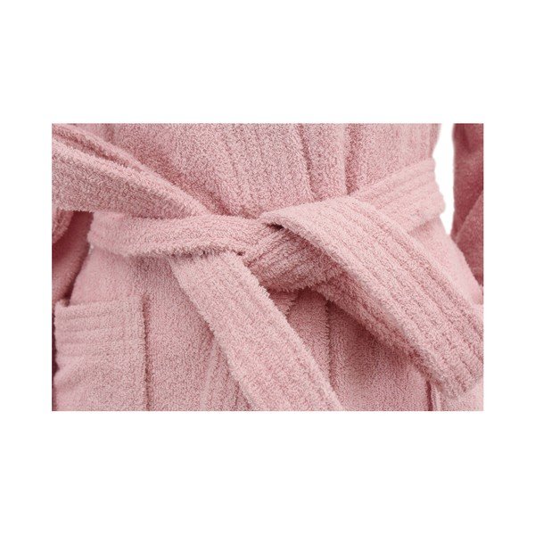 Ženski pametni kopalni plašč pudrasto rožnate barve, velikost 4 mm. S/M-image-2