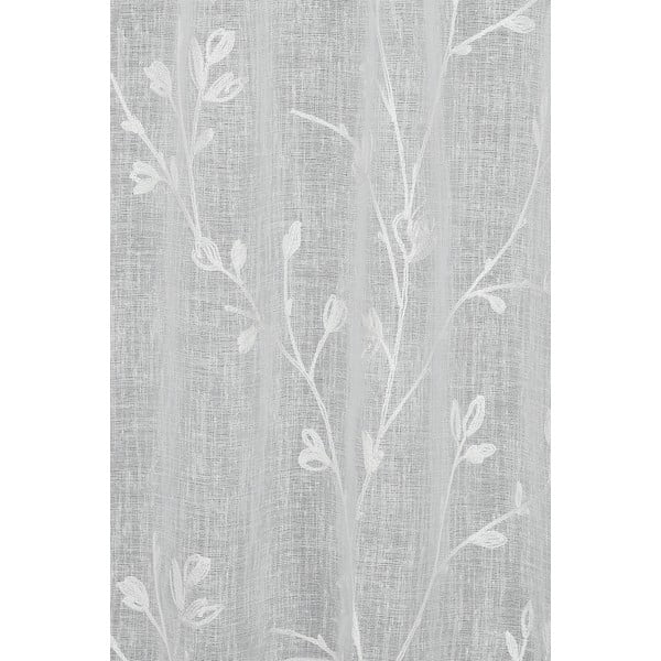 Bela prosojna zavesa 45x140 cm - Gardinia-image-3