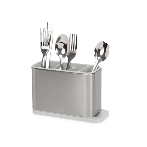 Kovinski odcejalnik posode za pribor v srebrni barvi Surface – Joseph Joseph-image-2