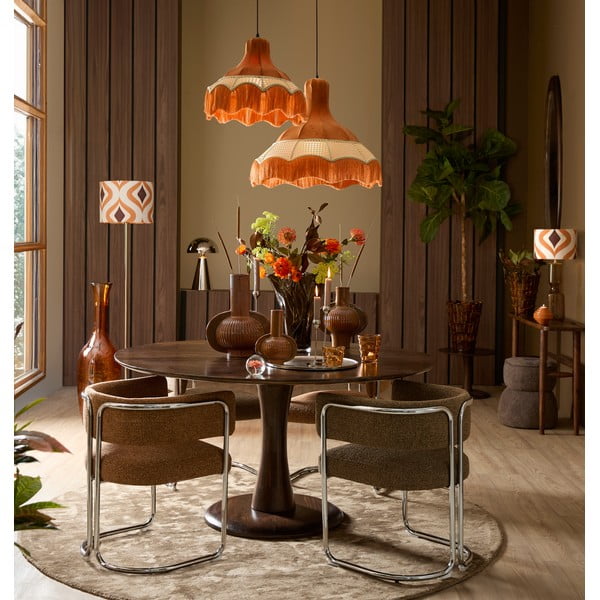 Svetlo rjav oblazinjen jedilni stol z nasloni za roke Adante – Light & Living-image-2