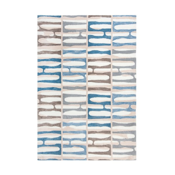 Modra preproga Flair Rugs Abstract Stripe, 160 x 230 cm