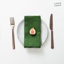 Laneni prtički v kompletu 2 ks 40x40 cm True Green – Linen Tales