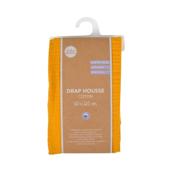Napenjalna otroška rjuha za otroško posteljico iz muslina 70x140 cm – Bébé Douceur-image-4