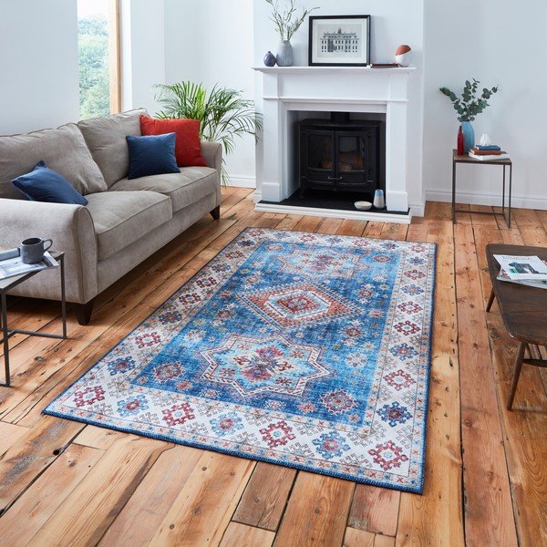 Modra preproga 150x230 cm Topaz – Think Rugs-image-1