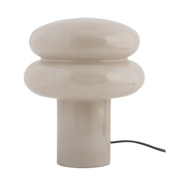 Bež steklena namizna svetilka (višina 24 cm) Incesante – Leitmotiv