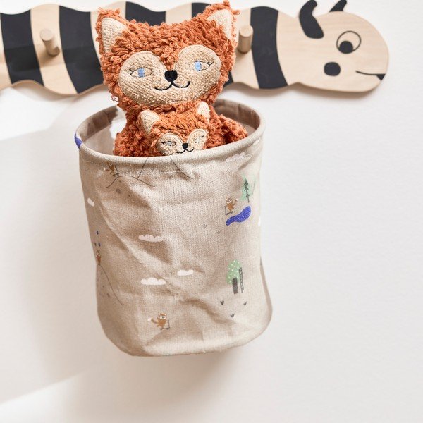 Bež tekstilne otroške škatle za shranjevanje v kompletu 2 ks ø 18x22 cm Foxy – OYOY Mini-image-1