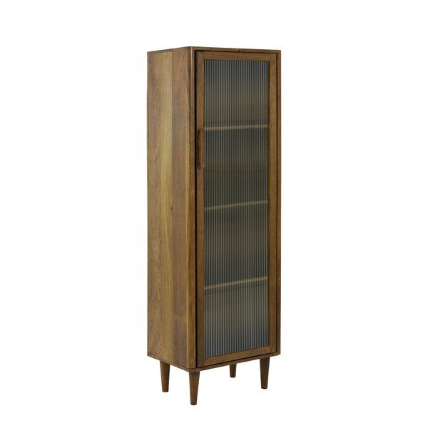 Rjava vitrina iz mangovega lesa 58x180 cm Mocu - Light & Living-image-2